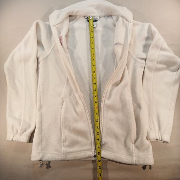 Columbia Women’s Small Full Zip Fleece w/ Breast Cancer Awareness Ribbon - Picture 8 of 8